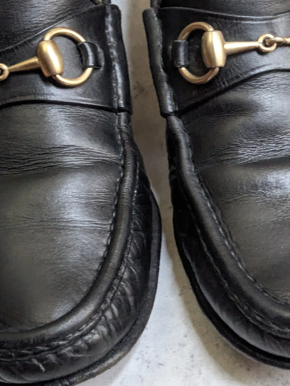 Gucci Black Leather Horsebit Loafers - Classic Men’s Dress Shoes 9.5 D Slip Ons